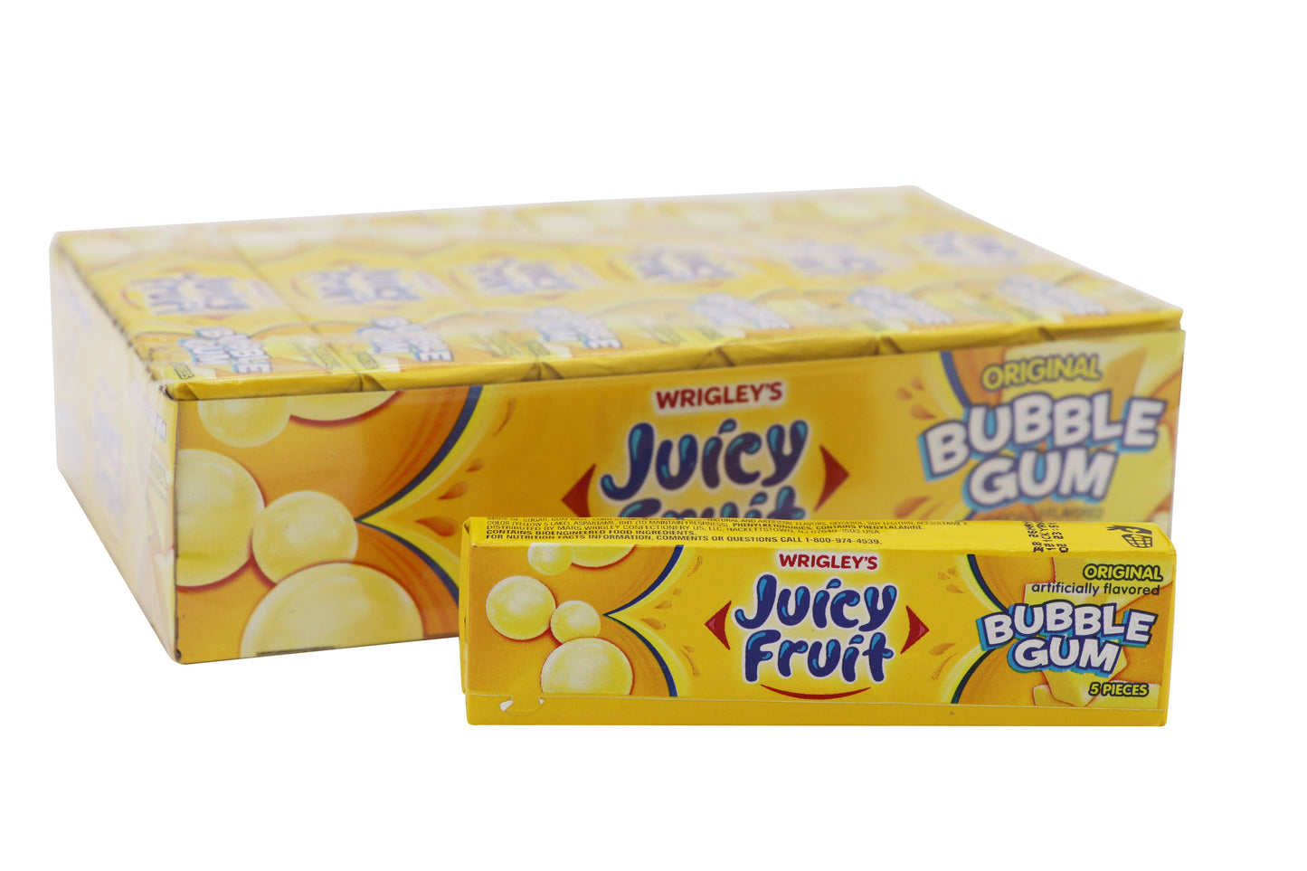 Juicy Fruit Bubble Gum 5pc pack