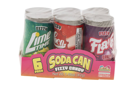Kidsmania Fizzing Soda Cans Candy, 12ct