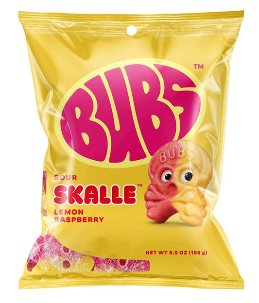 Bubs Sour Skalle Lemon Raspberry
