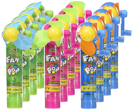Kidsmania Fan Pop 12 Ct 0.39 Oz Candy Toy