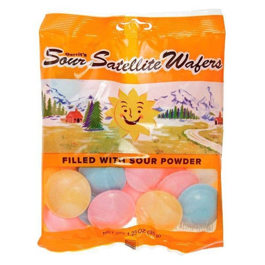 Satellite Wafers Sour Powder Filled Candy
