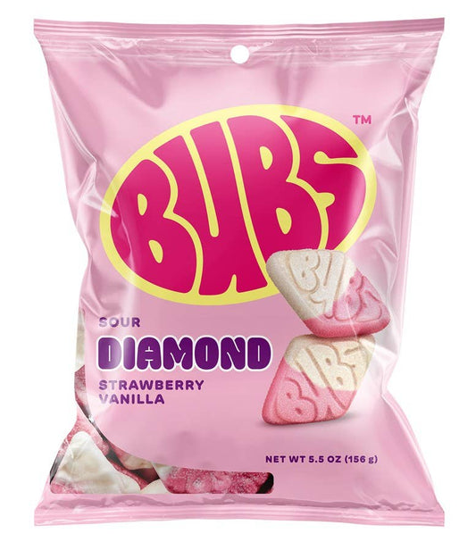 Bubs Sour Diamond Strawberry Vanilla