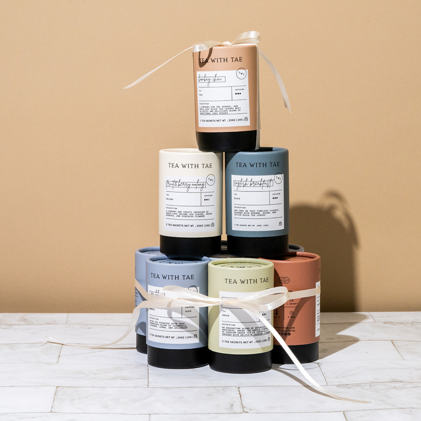 Peppermint Herbal Mini Tea Tube Gift (5 tea bags)